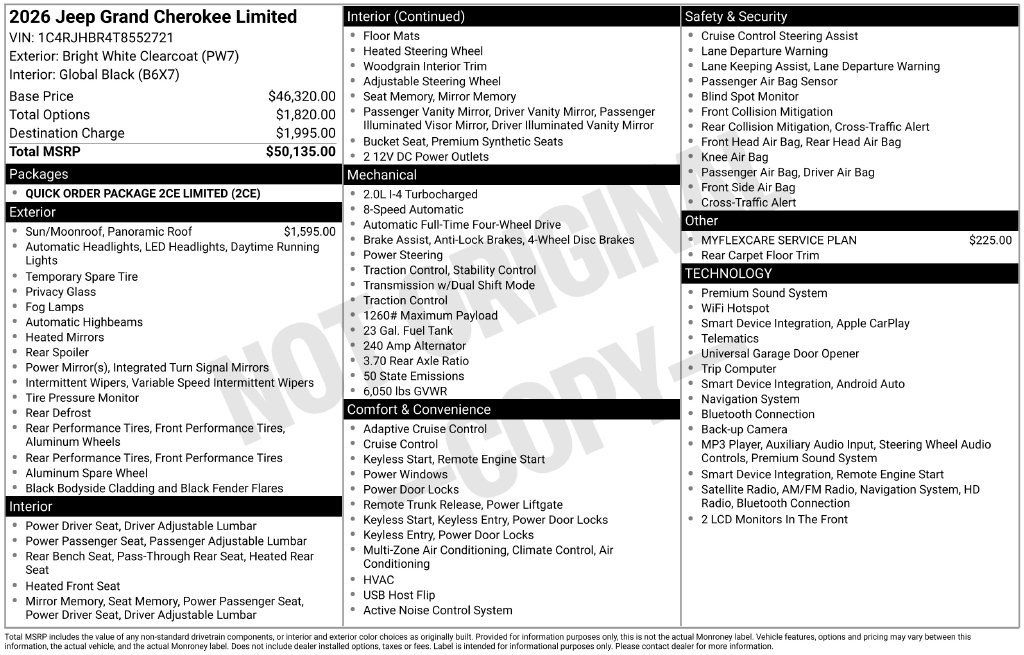 Used 2026 Jeep Grand Cherokee Limited AWD/4WD image 37