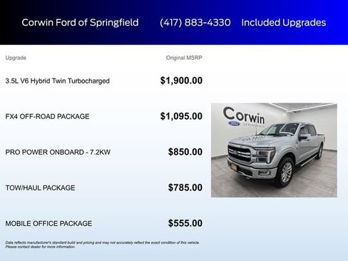 Used 2024 Ford F150 Lariat w/ FX4 Off-Road Package image 6