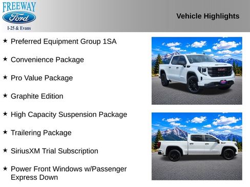 Used 2025 GMC Sierra 1500 Pro w/ Graphite Edition AWD/4WD image 2