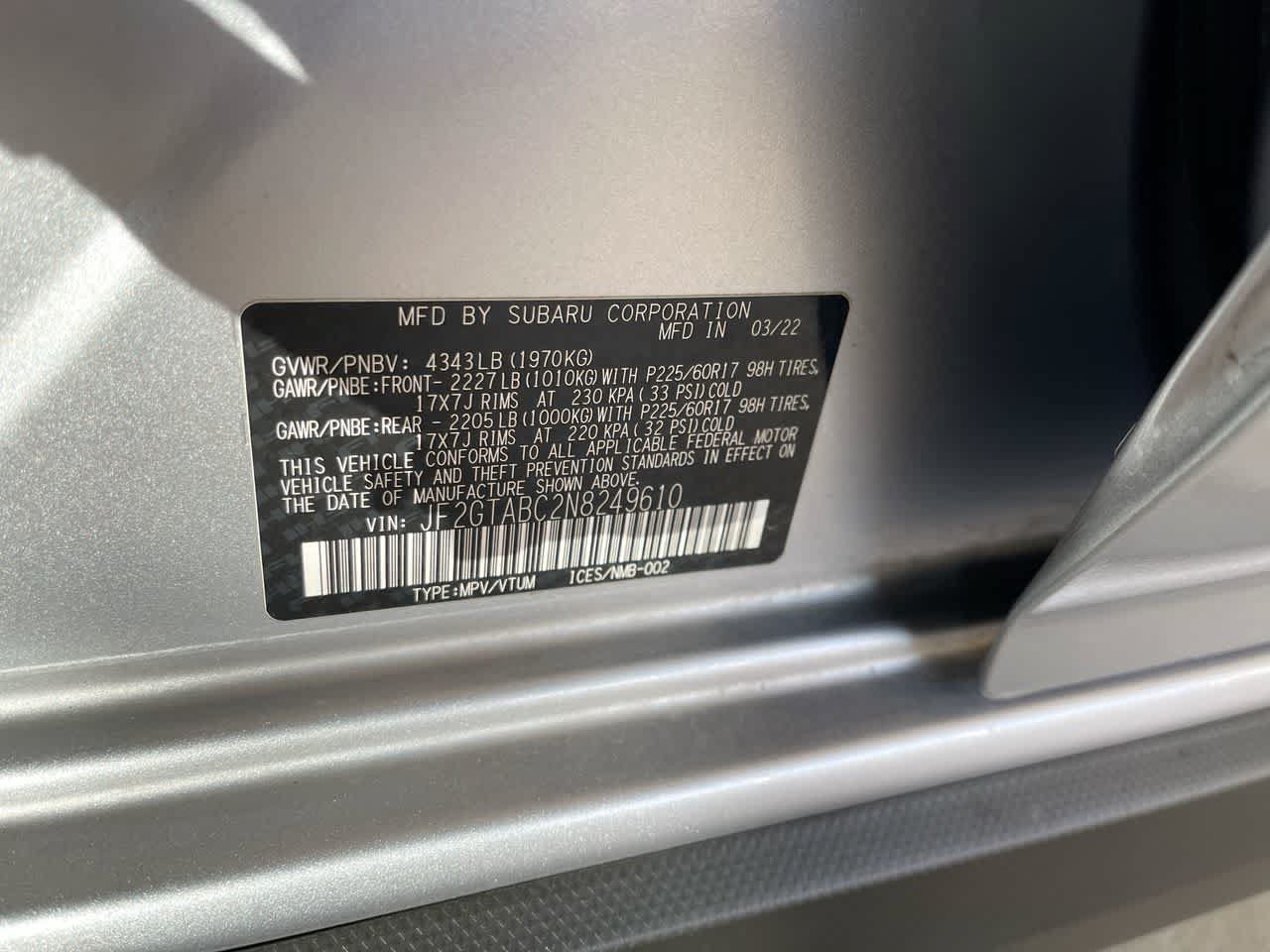 Used 2022 Subaru Crosstrek 2.0i AWD/4WD image 26