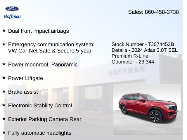 Used 2024 Volkswagen Atlas SEL Premium R-Line AWD/4WD image 25