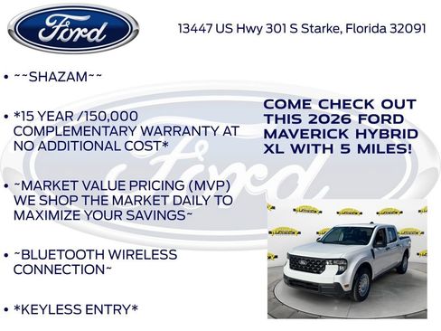 New 2026 Ford Maverick XL w/ Equipment Group 101A image 5