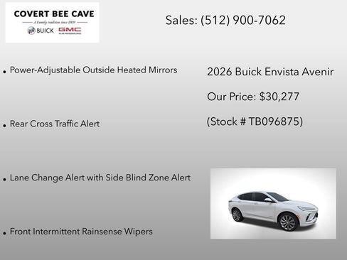 New 2026 Buick Envista Avenir image 12