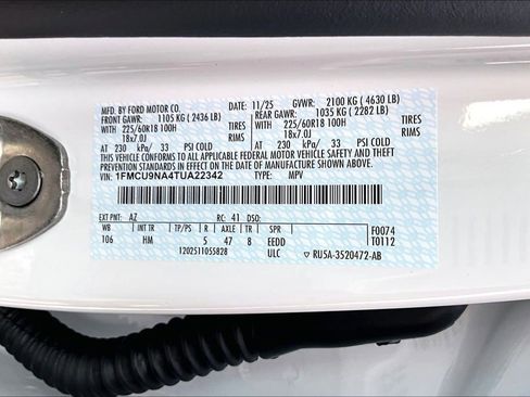 New 2026 Ford Escape ST-Line Select w/ Equipment Group 401A AWD/4WD image 14