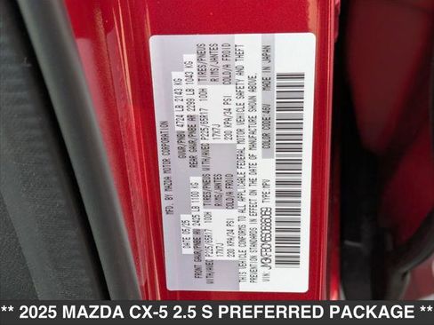 New 2025 MAZDA CX-5 AWD 2.5 S w/ Preferred Package image 15