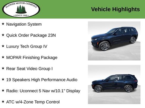 Used 2023 Jeep Grand Cherokee Overland w/ Luxury Tech Group IV AWD/4WD image 4