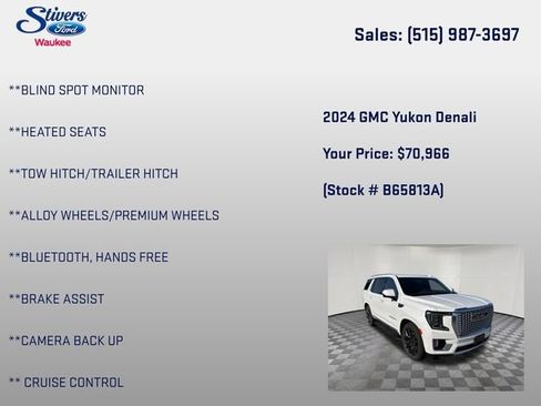 Used 2024 GMC Yukon Denali w/ Advanced Technology Package AWD/4WD image 16