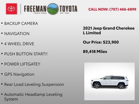 Used 2021 Jeep Grand Cherokee L Limited w/ Trailer Tow Package AWD/4WD image 10