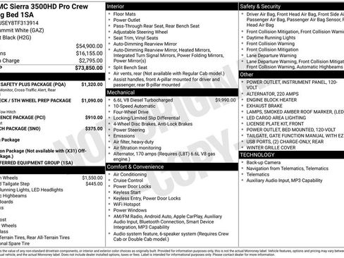New 2026 GMC Sierra 3500 Pro w/ 1SA Pro Safety Plus Package AWD/4WD image 10
