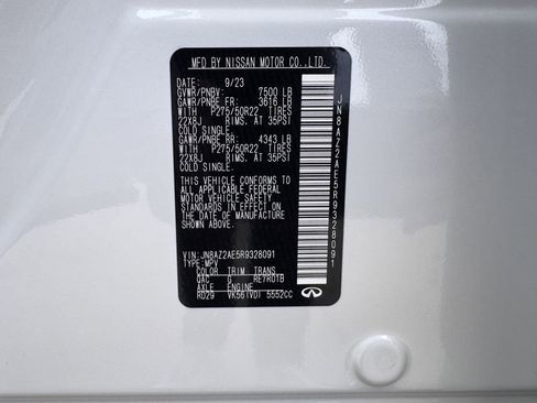 Used 2024 INFINITI QX80 Premium Select w/ Cargo Package image 34