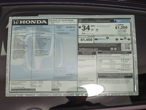 New 2026 Honda Civic Sport image 23