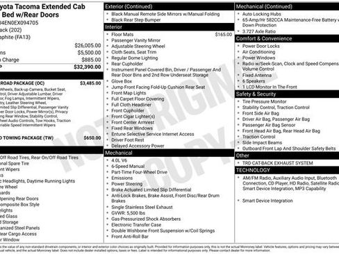 Used 2014 Toyota Tacoma 4x4 Access Cab V6 w/ TRD Off-Road Package image 10