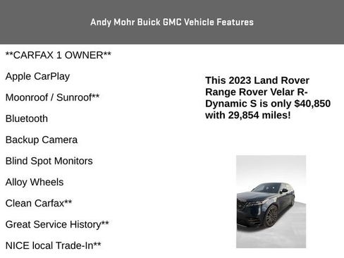 Used 2023 Land Rover Range Rover Velar R-Dynamic S image 4