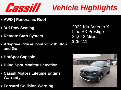 Used 2022 Kia Sorento SX Prestige AWD/4WD image 3