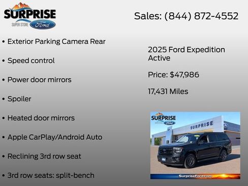 Certified 2025 Ford Expedition Active RWD image 20