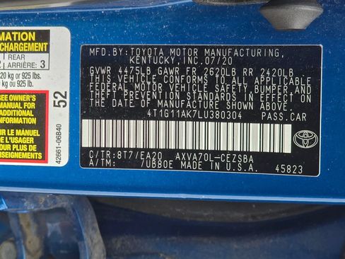 Used 2020 Toyota Camry SE FWD image 22