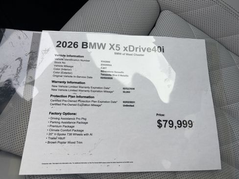 Used 2026 BMW X5 xDrive40i AWD/4WD image 18