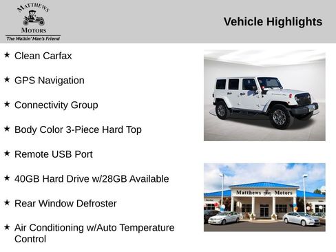 Used 2017 Jeep Wrangler Unlimited Rubicon w/ Connectivity Group AWD/4WD image 14
