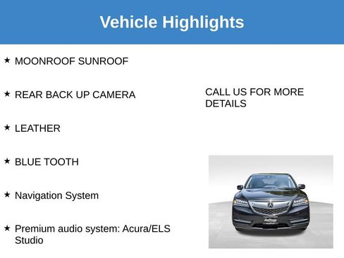 Used 2016 Acura MDX SH-AWD w/ Tech & Entertainment image 7