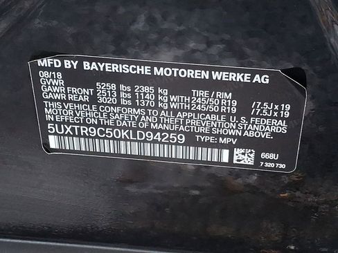 Used 2019 BMW X3 xDrive30i w/ Convenience Package image 25