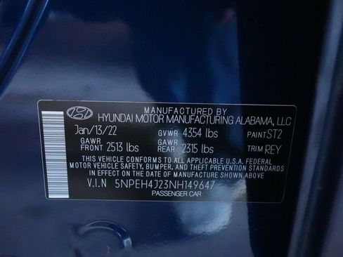 Used 2022 Hyundai Sonata Limited w/ Cargo Package FWD image 45