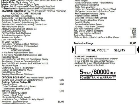 Used 2025 RAM 1500 RHO w/ RHO Level 1 Equipment Group AWD/4WD image 2