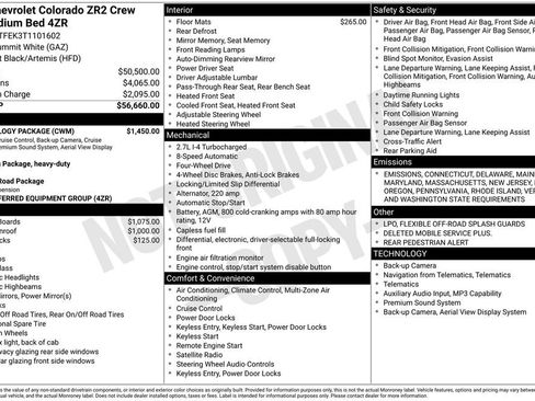 New 2026 Chevrolet Colorado ZR2 w/ Technology Package image 23