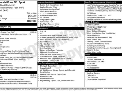 New 2026 Hyundai Kona SEL Sport AWD/4WD image 8