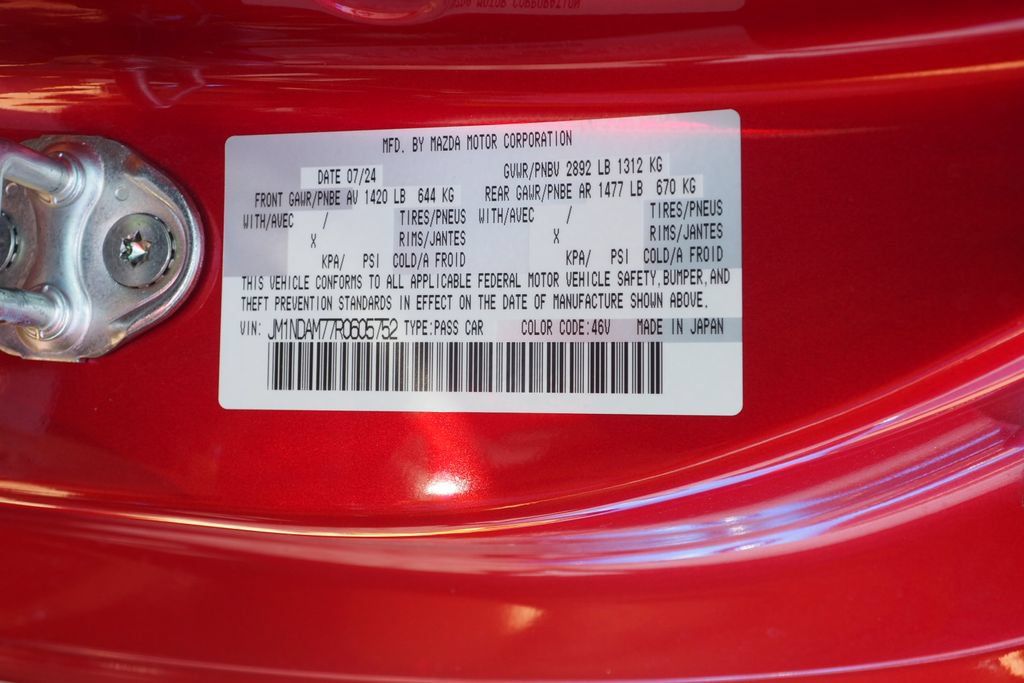 Used 2024 MAZDA MX-5 Miata RF Grand Touring w/ Weather Package RWD image 28