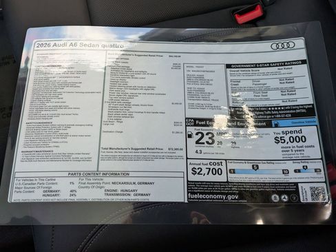 New 2026 Audi A6 Premium Plus image 18