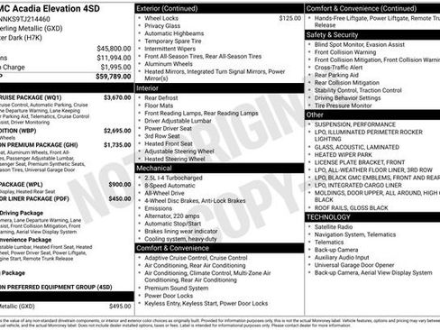 New 2026 GMC Acadia Elevation w/ Super Cruise Package AWD/4WD image 11