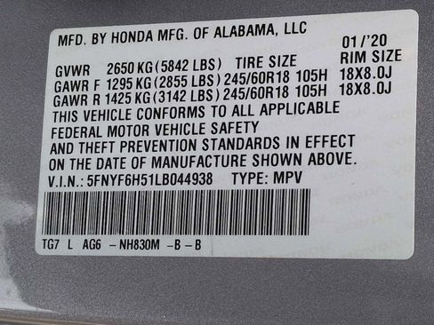 Certified 2020 Honda Pilot EX-L image 33