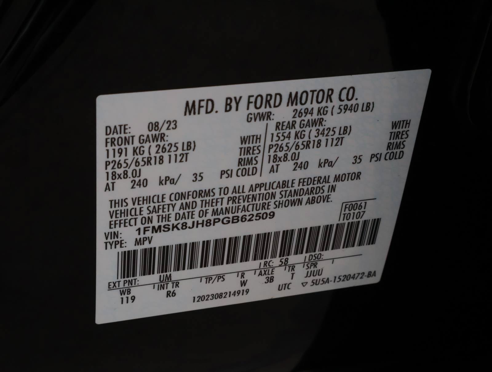 Used 2023 Ford Explorer Timberline w/ Timberline Technology Package AWD/4WD image 23