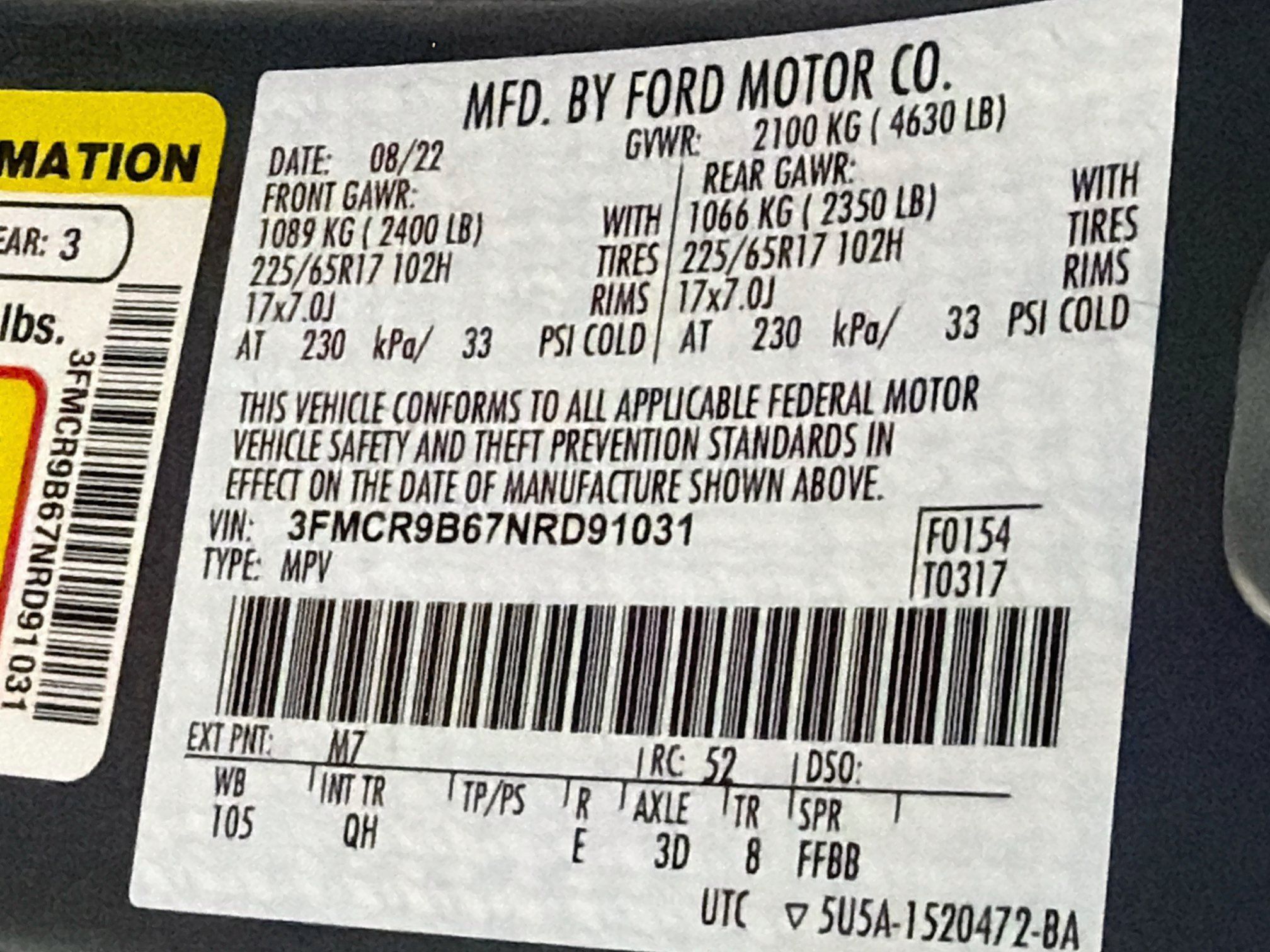 Used 2022 Ford Bronco Sport Big Bend w/ Convenience Package AWD/4WD image 12