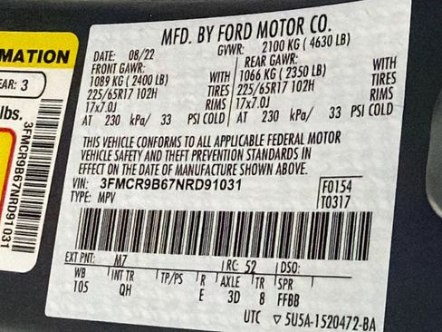 Used 2022 Ford Bronco Sport Big Bend w/ Convenience Package AWD/4WD image 12