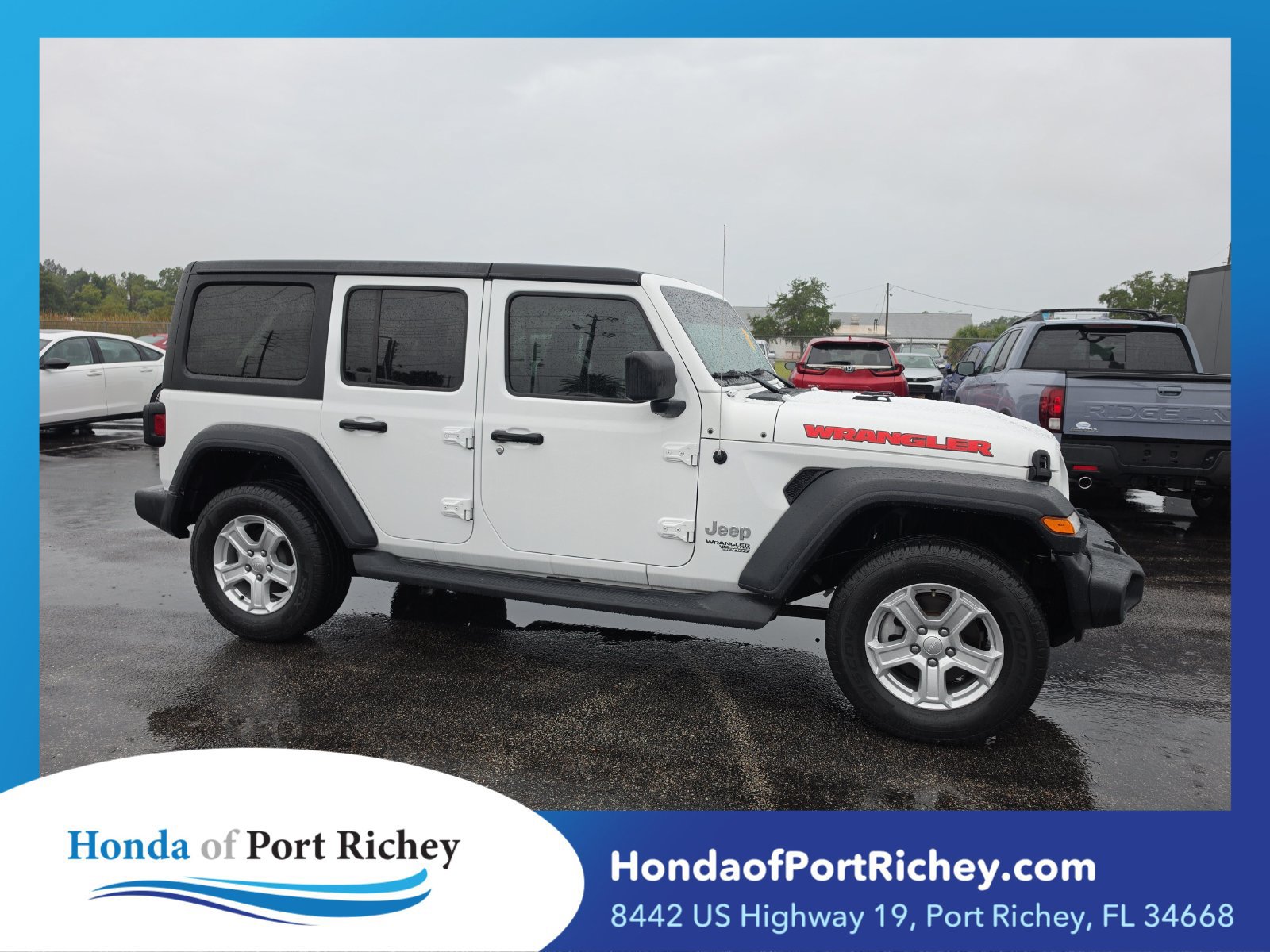 Used 2019 Jeep Wrangler Unlimited Sport S AWD/4WD image 1