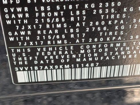 Used 2019 Volkswagen Tiguan S w/ Driver Assistance Package image 15