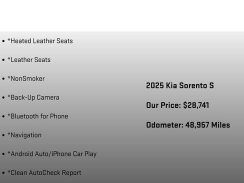 Used 2025 Kia Sorento S AWD/4WD image 6