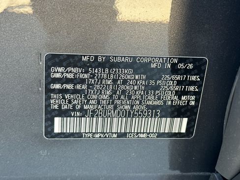 New 2026 Subaru Outback Wilderness AWD/4WD image 35
