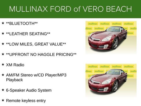 Used 2009 Saturn Sky w/ Premium Trim Package RWD image 6