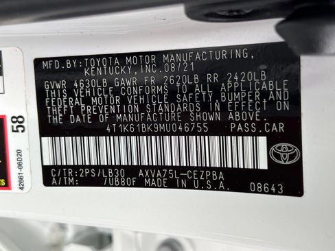 Used 2021 Toyota Camry XSE w/ Navigation Package image 30