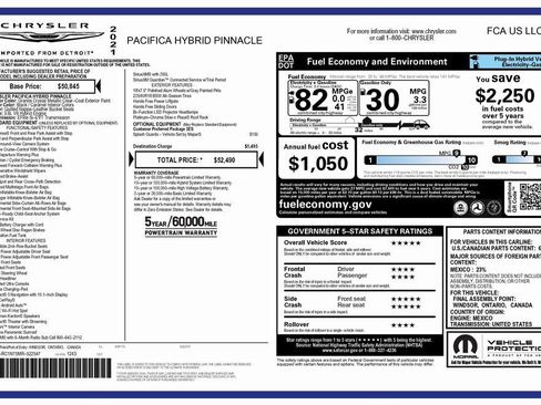 Certified 2021 Chrysler Pacifica Pinnacle image 4