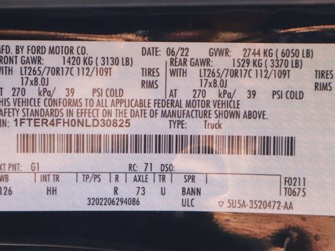 Used 2022 Ford Ranger Lariat w/ Tremor Off-Road Package AWD/4WD image 56