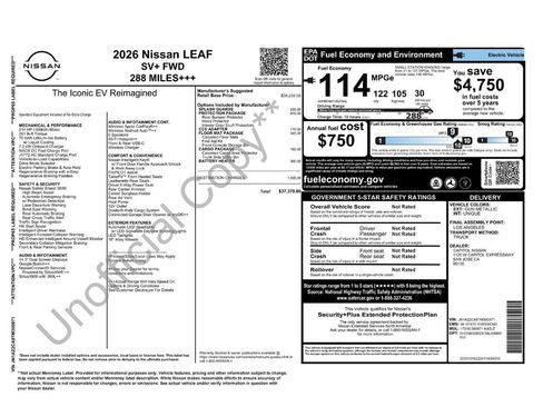 New 2026 Nissan Leaf SV+ image 38