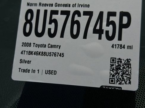 Used 2008 Toyota Camry XLE image 4