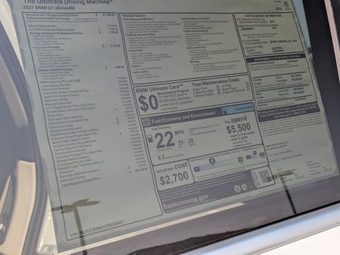 New 2027 BMW X7 xDrive40i AWD/4WD image 19