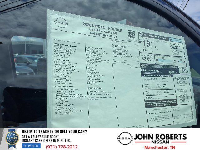 New 2026 Nissan Frontier SV w/ All-Weather Content Package AWD/4WD image 19