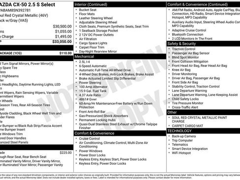 New 2025 MAZDA CX-50 AWD 2.5 S w/ Cargo Package image 31