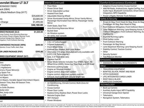 Used 2025 Chevrolet Blazer LT w/ Convenience Package image 9