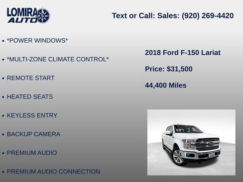 Used 2018 Ford F150 Lariat AWD/4WD image 21
